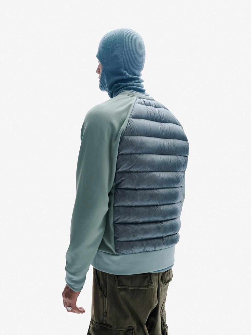 Down Crew Sweater - Slate Gray