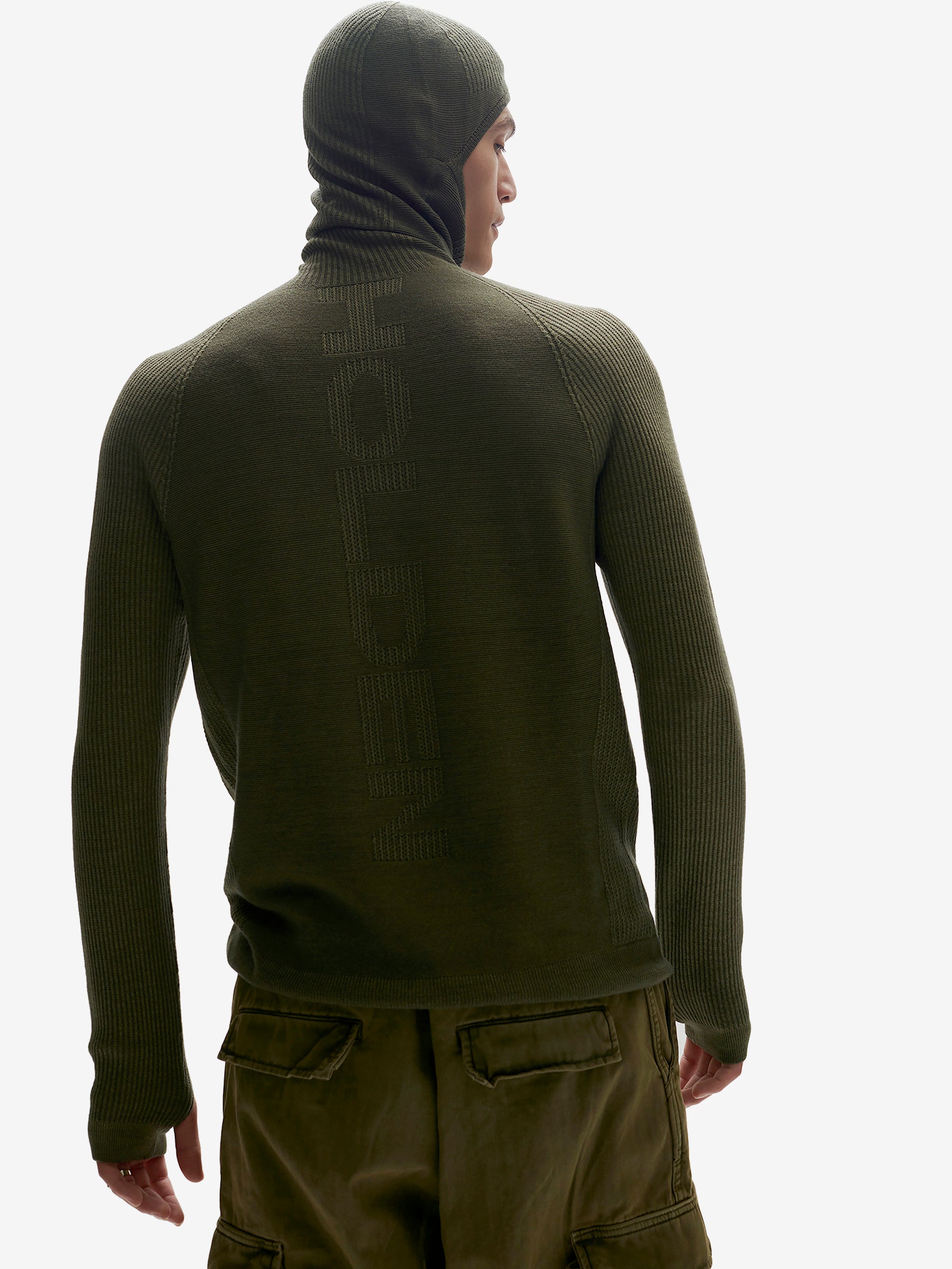 Balaclava Sweater - Stone Green