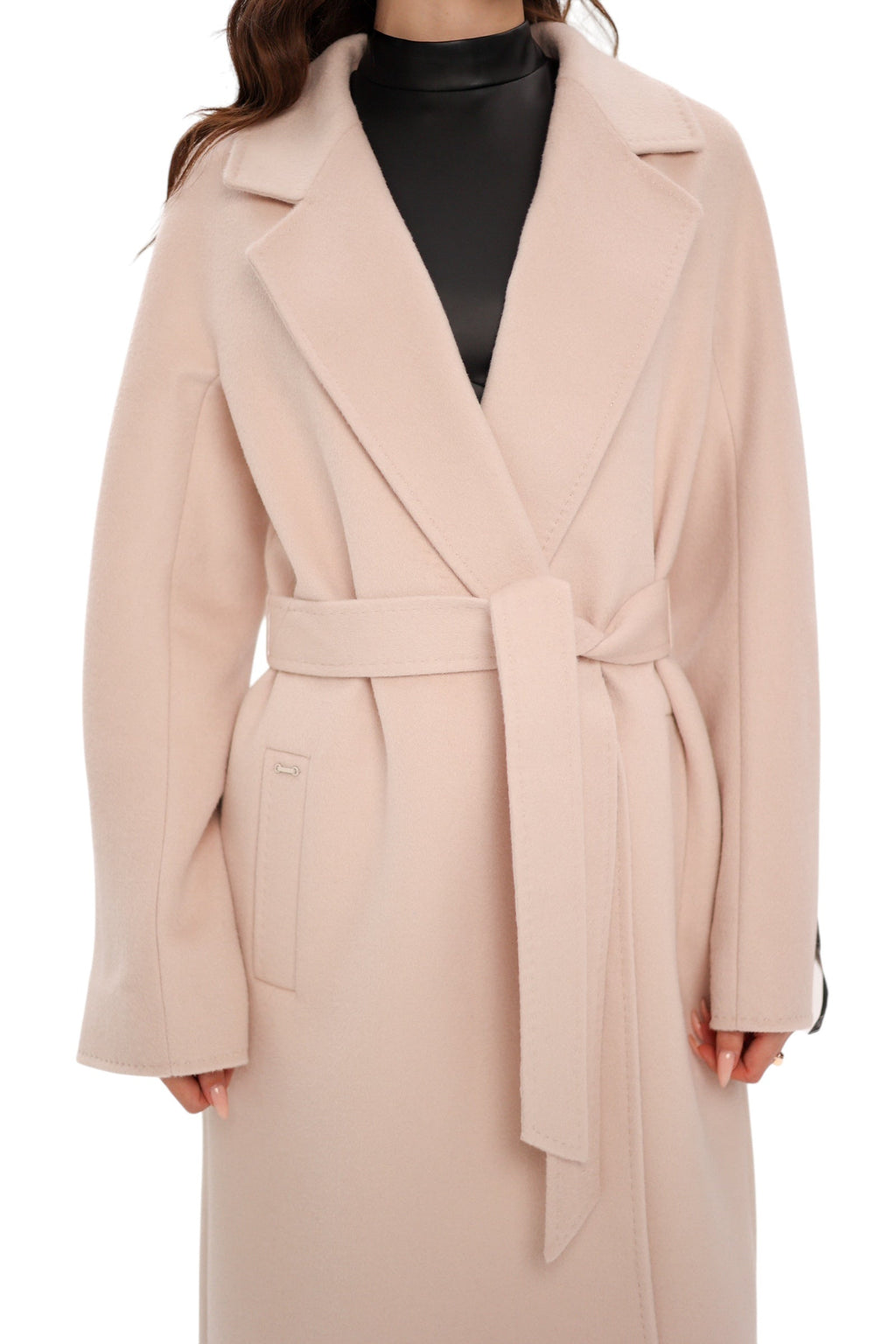 Chester Premium Wool Cashmere Coat in Praline