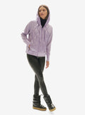Down Zip Hoodie - Lavender