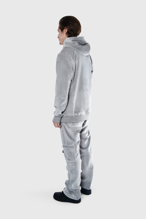 Metal Logo Velour Hoodie