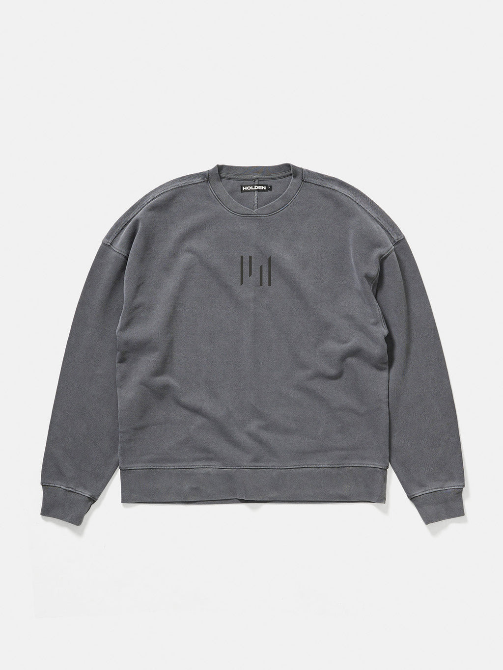 Oversized French Terry Crew - Black
