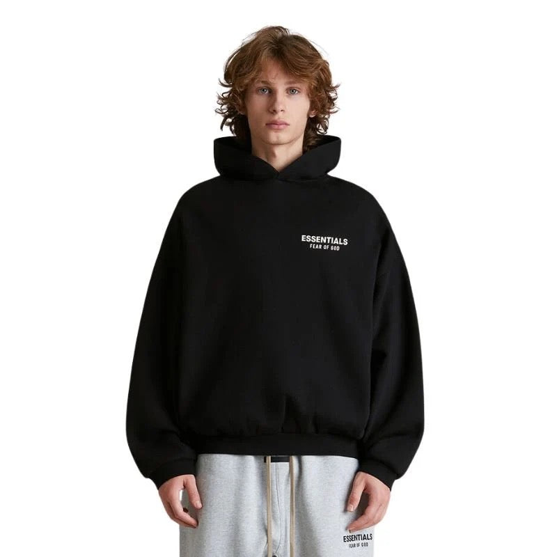 Fear of God Essentials - Fleece Hoodie (FW24 Holiday) Black