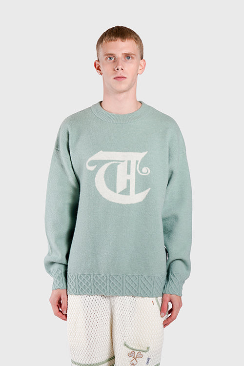 Racket Club Knit Crewneck Sweater
