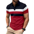 Summer Men's Short Sleeve Polo Shirts Splice Breathable Lightweight T Shirts Mens Outdoor Sweatwear Turn Down Mens Shirts
