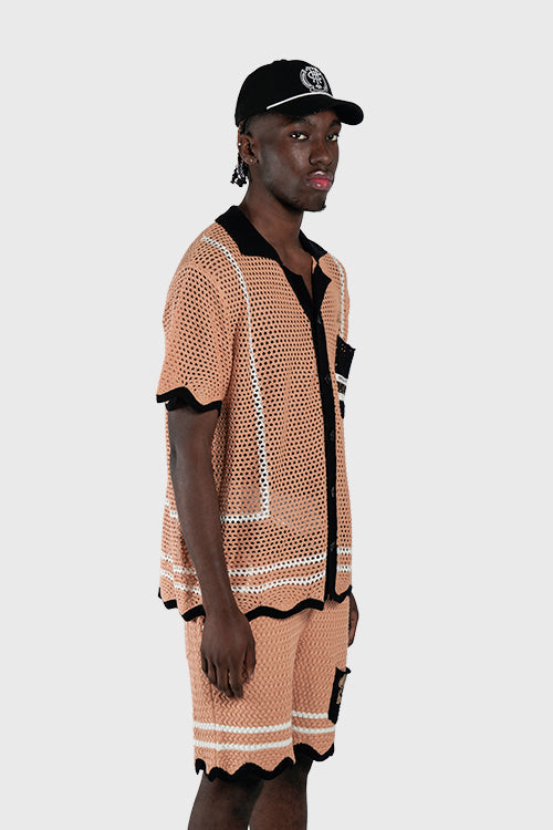 Racket Club Crochet Knit Shorts